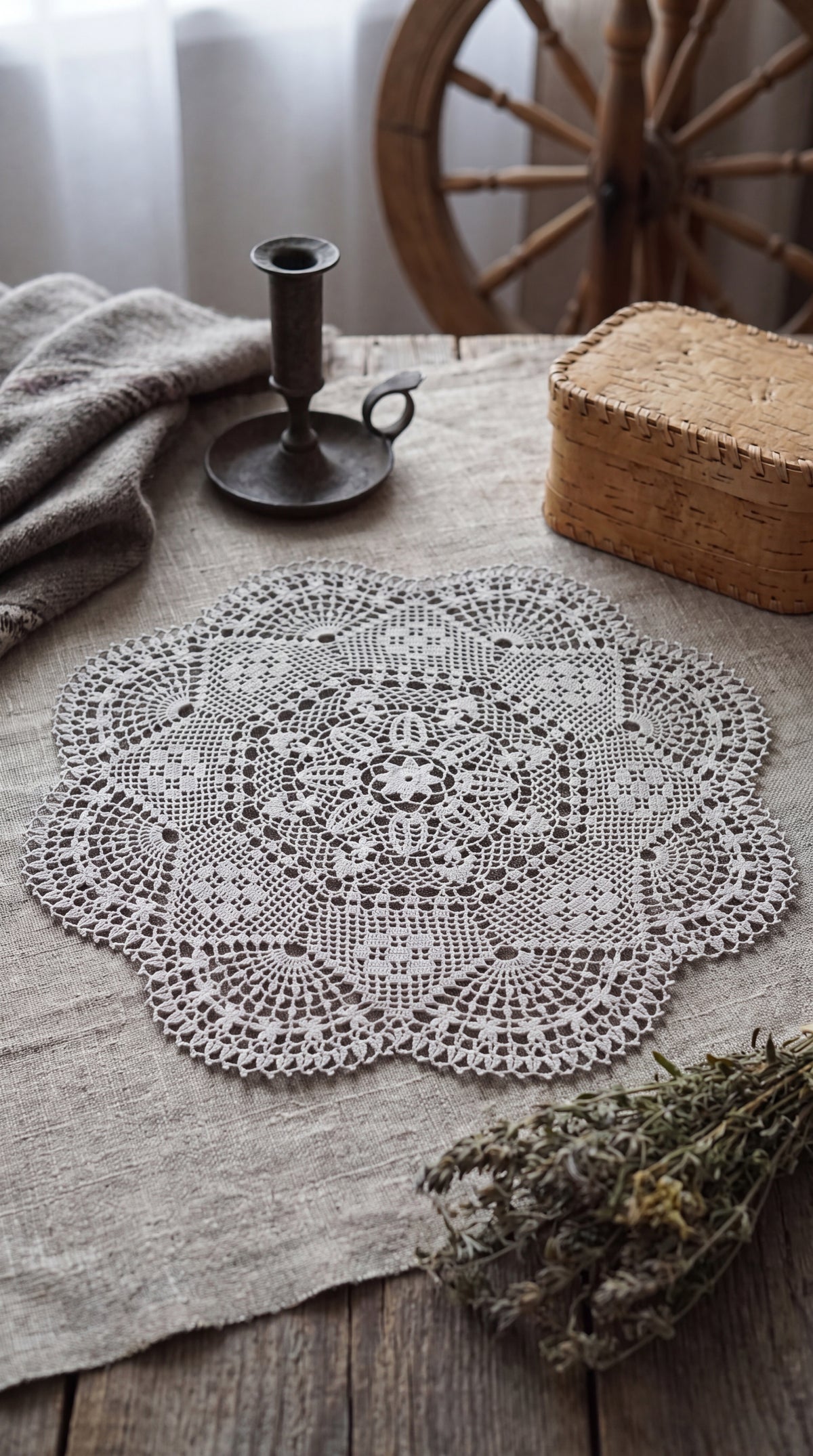 Handmade Crochet Lace Doily