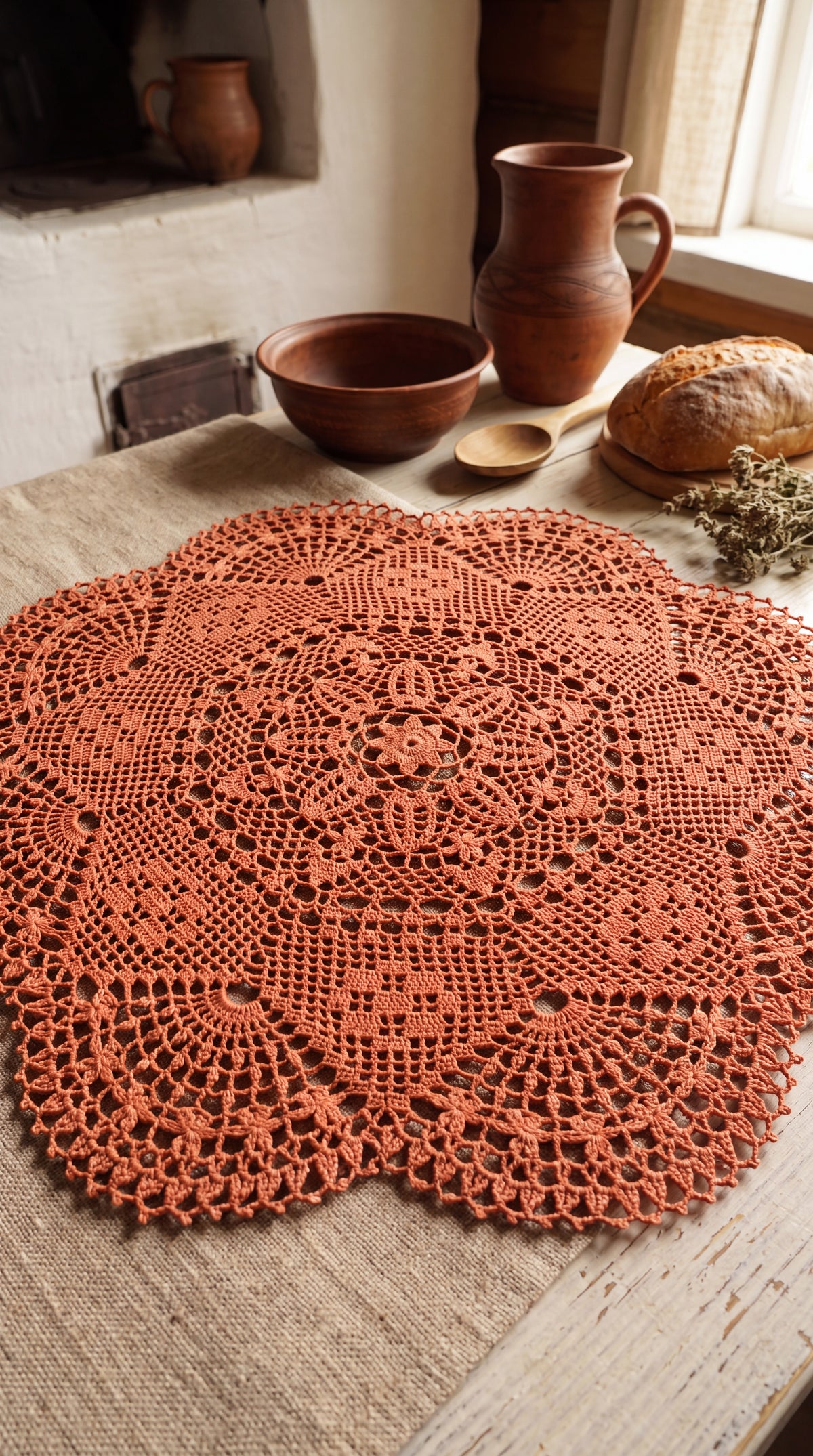 Handmade Crochet Lace Doily