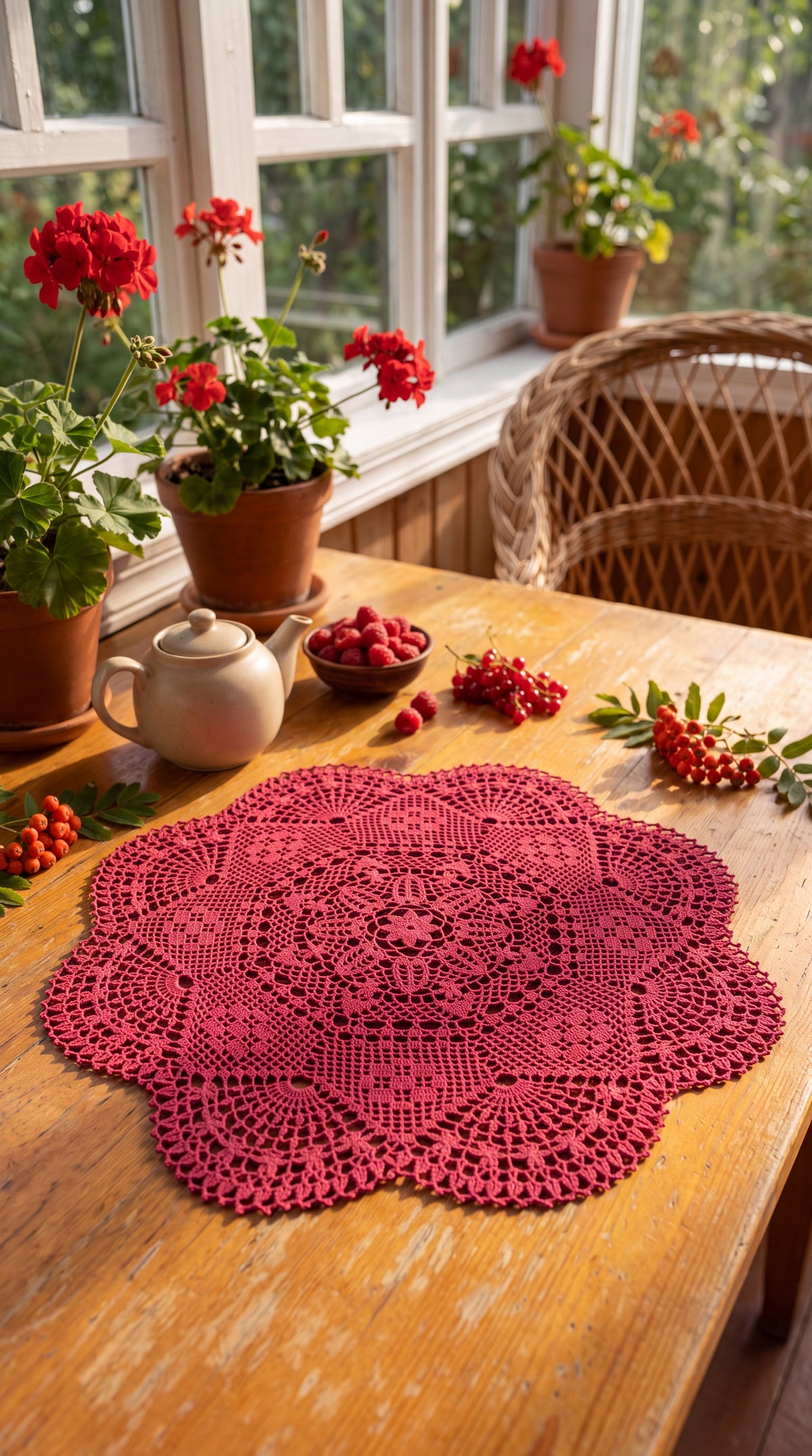Handmade Crochet Lace Doily