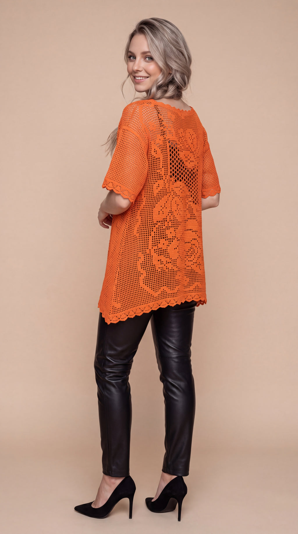 Roses in Bloom Custom Filet Crochet Tunic – Any Color