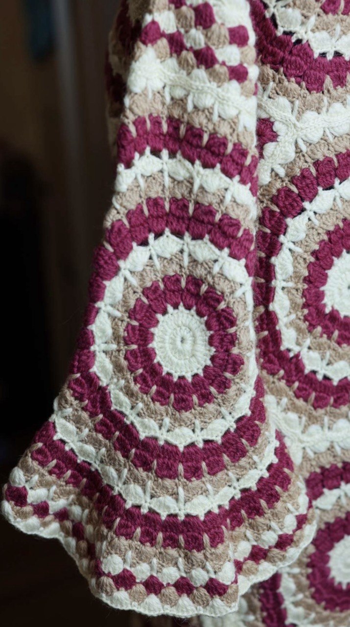Geometric Style Crochet Cardigan — PDF Pattern