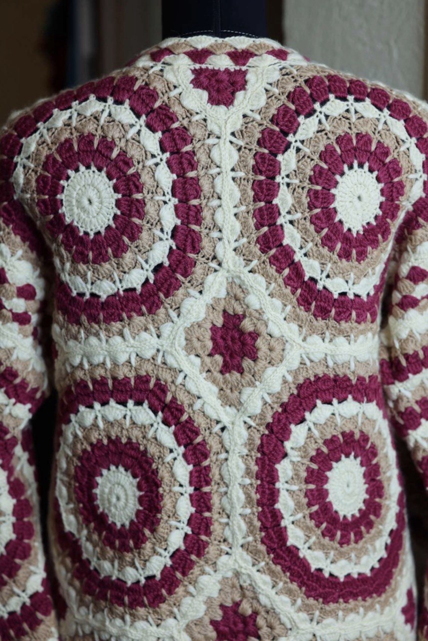 Geometric Style Crochet Cardigan — PDF Pattern