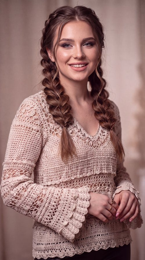 Boho Crochet Jumper | 100% Cotton | Made to Order in Any Colour & Size