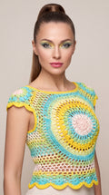 Made-to-Order Variegated Crochet Top