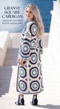 Geometric Style Crochet Cardigan — PDF Pattern