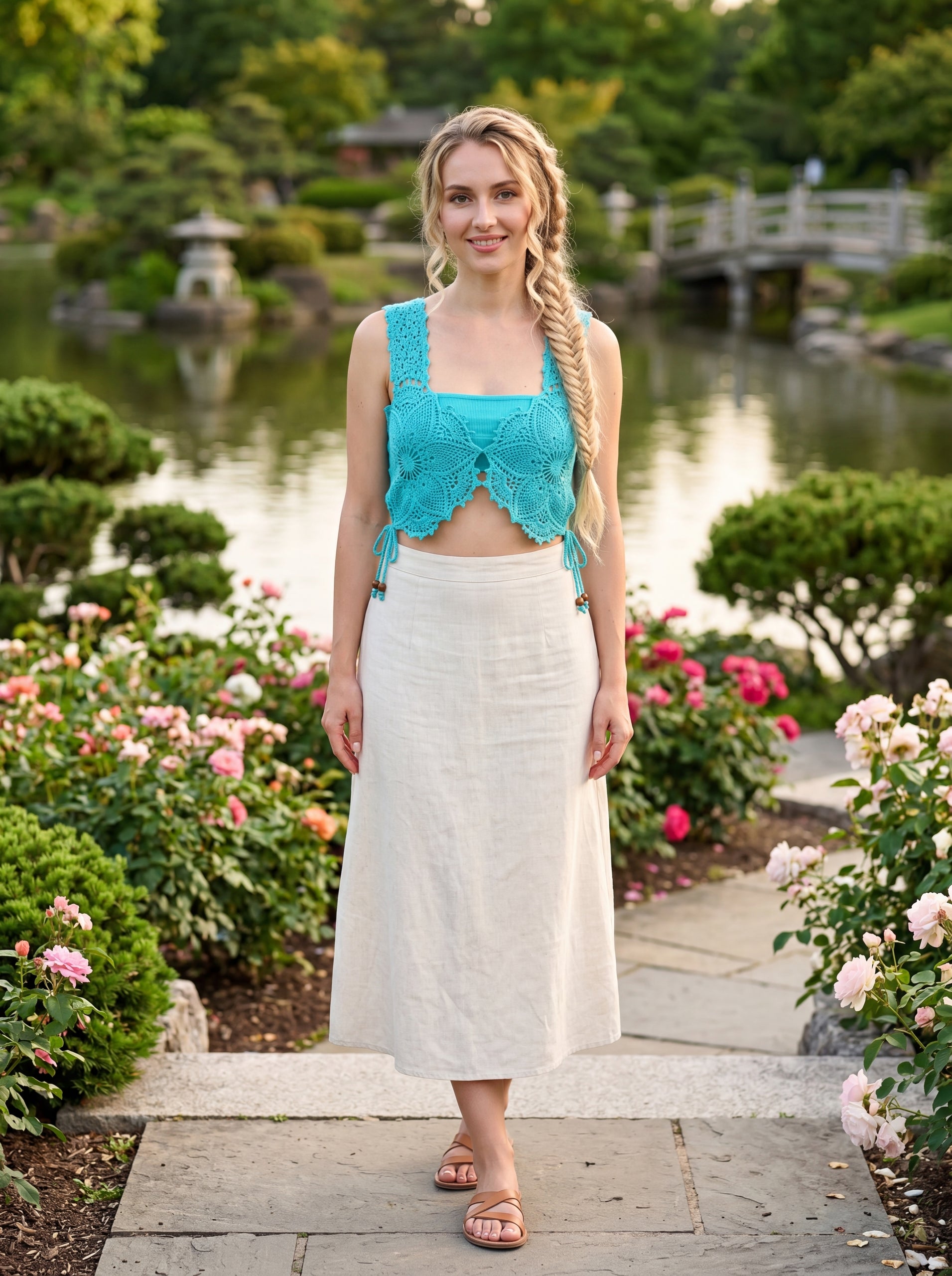 Handmade Crochet Lace Beach Top