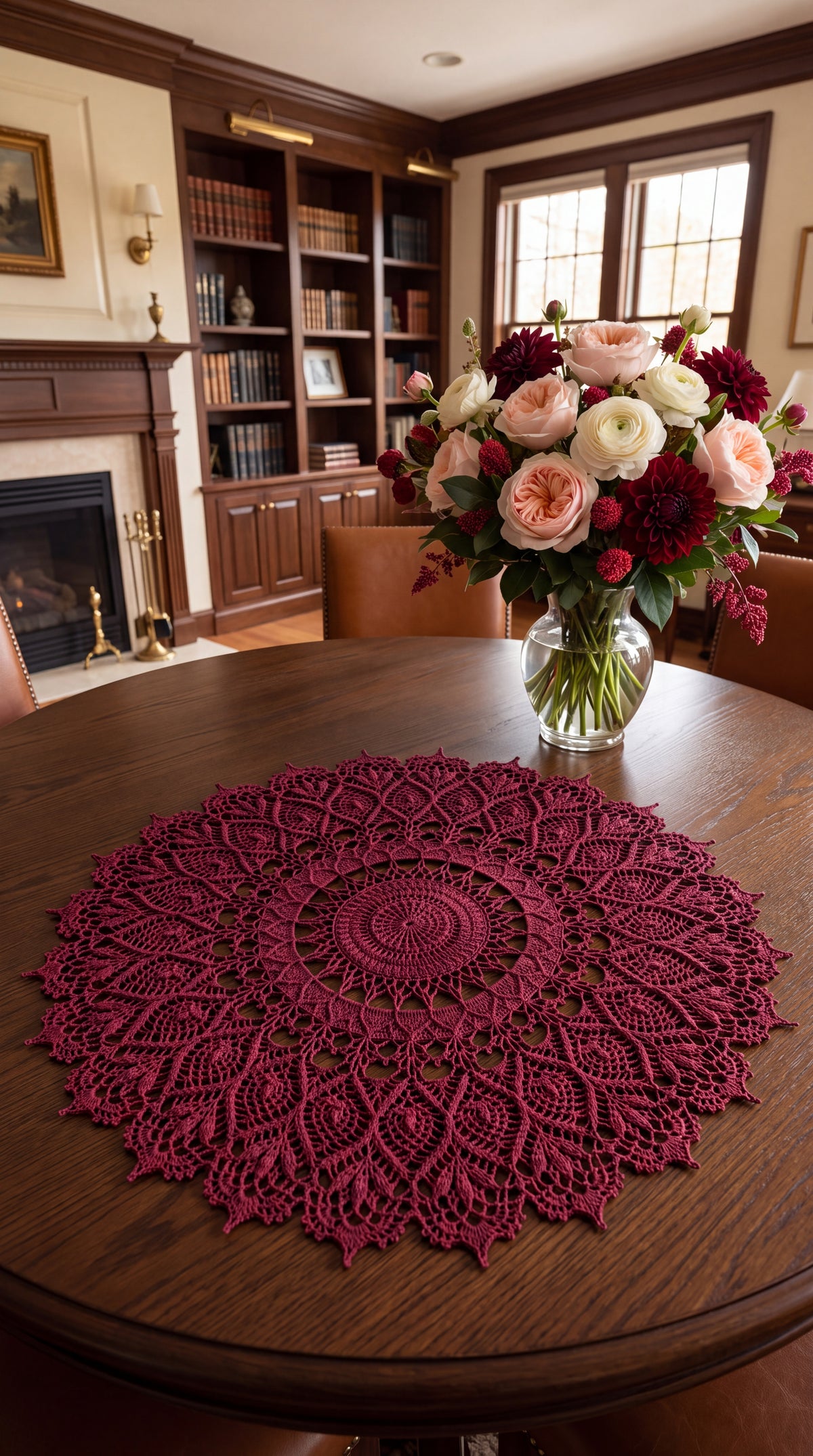 Hand-Crocheted Textured Doily