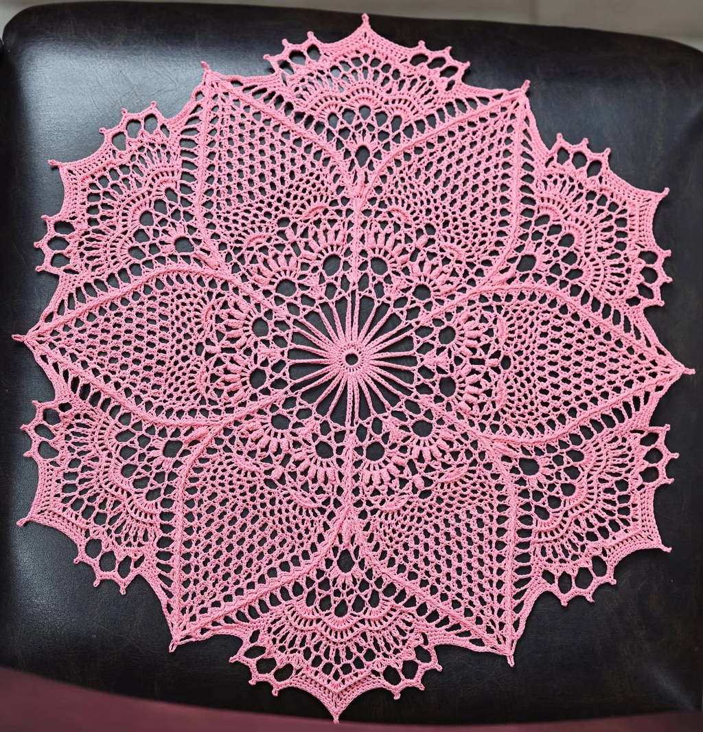 Handmade Floral Crochet Lace Doily