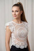 White Gardenia Crochet Top