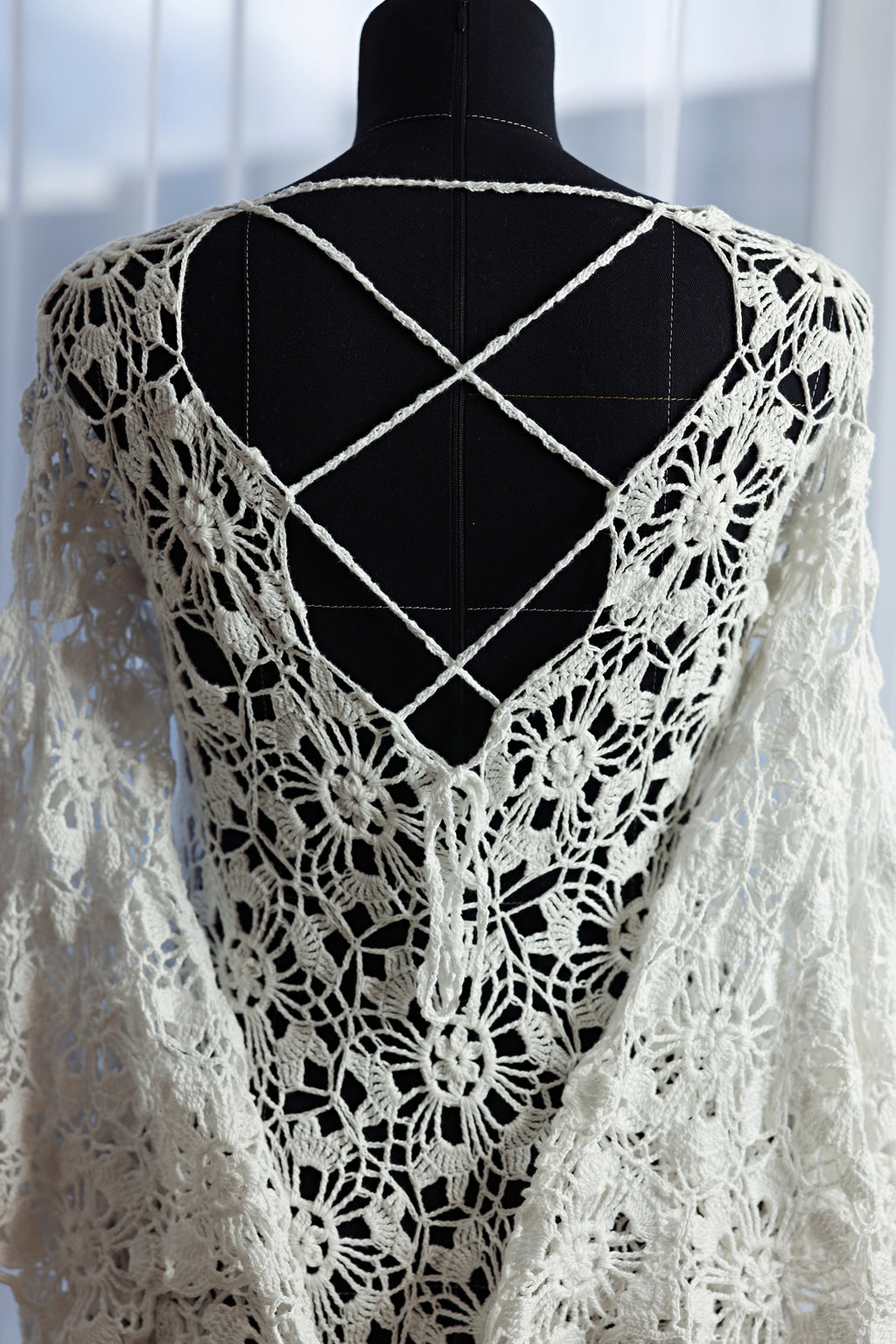 Crochet renaissance/boho aesthetic dress