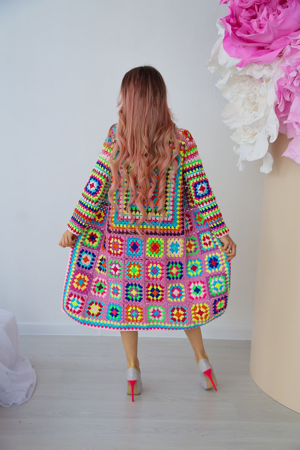 Custom Granny Square Crochet Cardigan | Handmade to Order