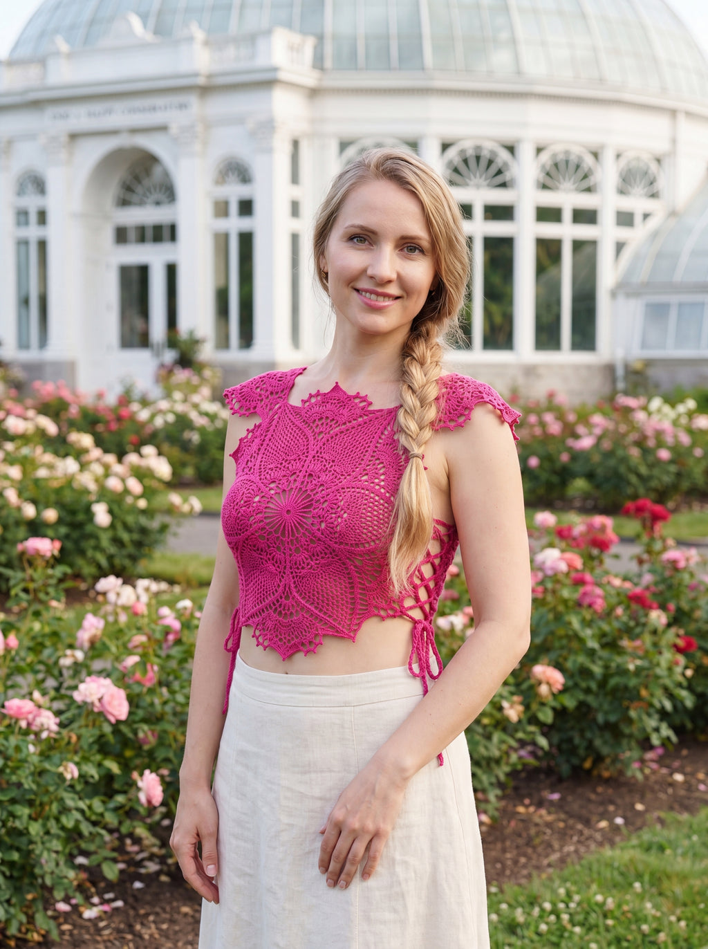 Handmade Crochet Lace Beach Top