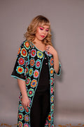 Colourful Crochet Cardigan with Belt | Made to Order in Any Colour & Size