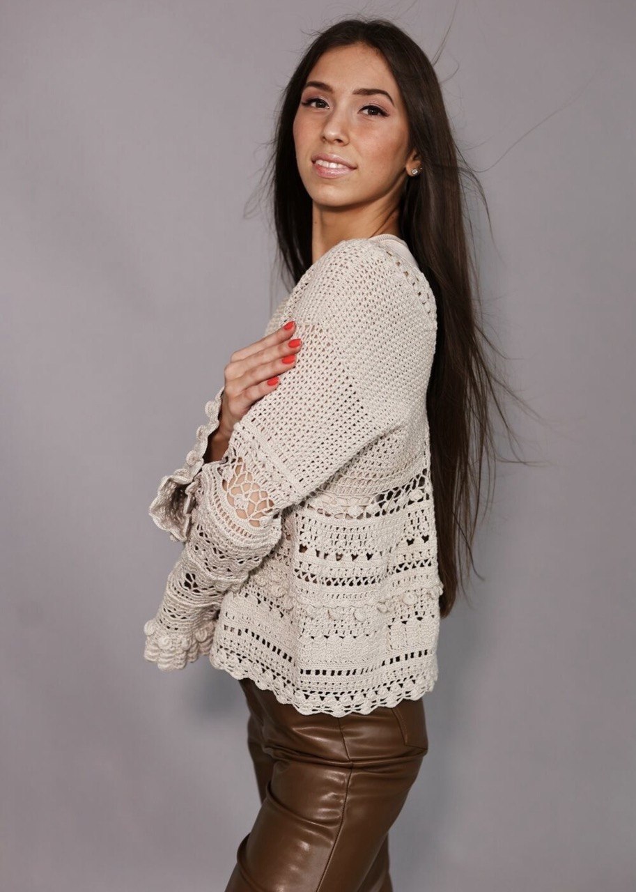 Boho Crochet Jumper | 100% Cotton | Made to Order in Any Colour & Size