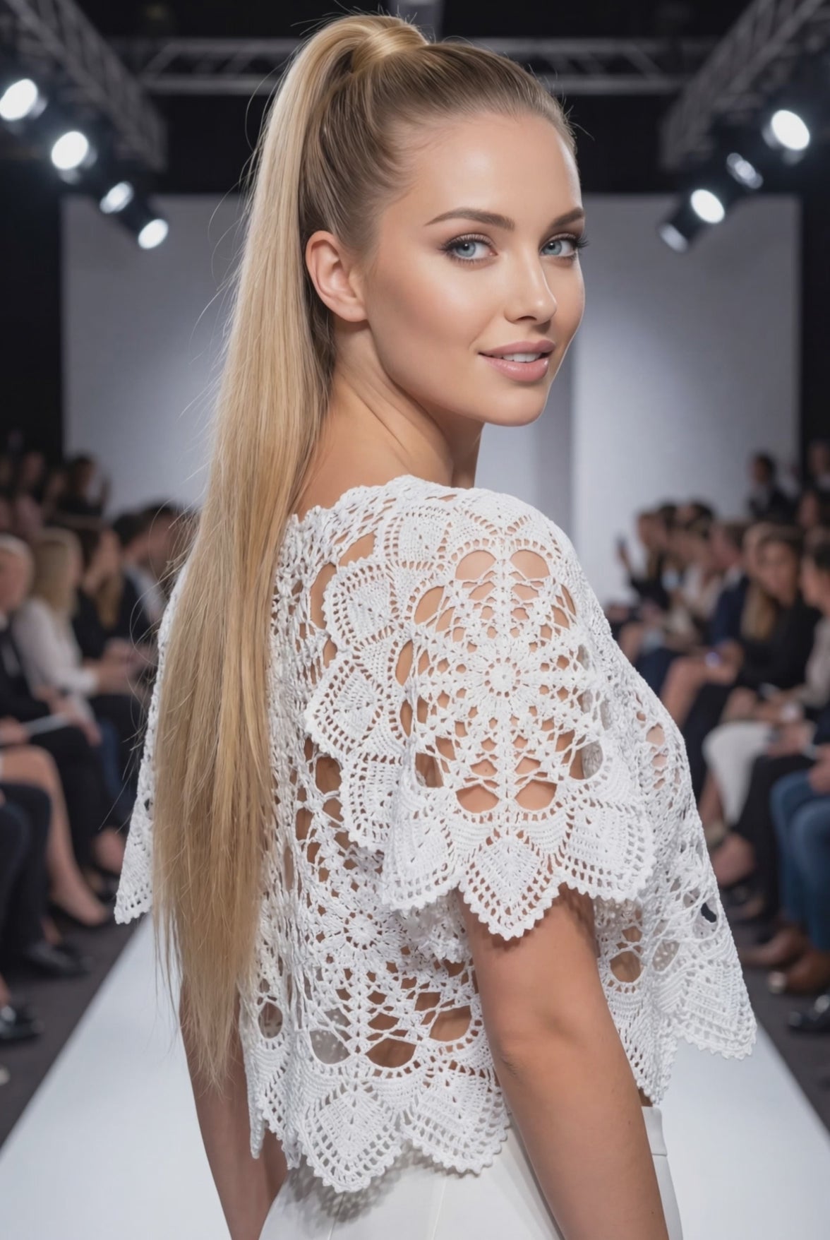 Handcrafted Floral Crochet Lace Top