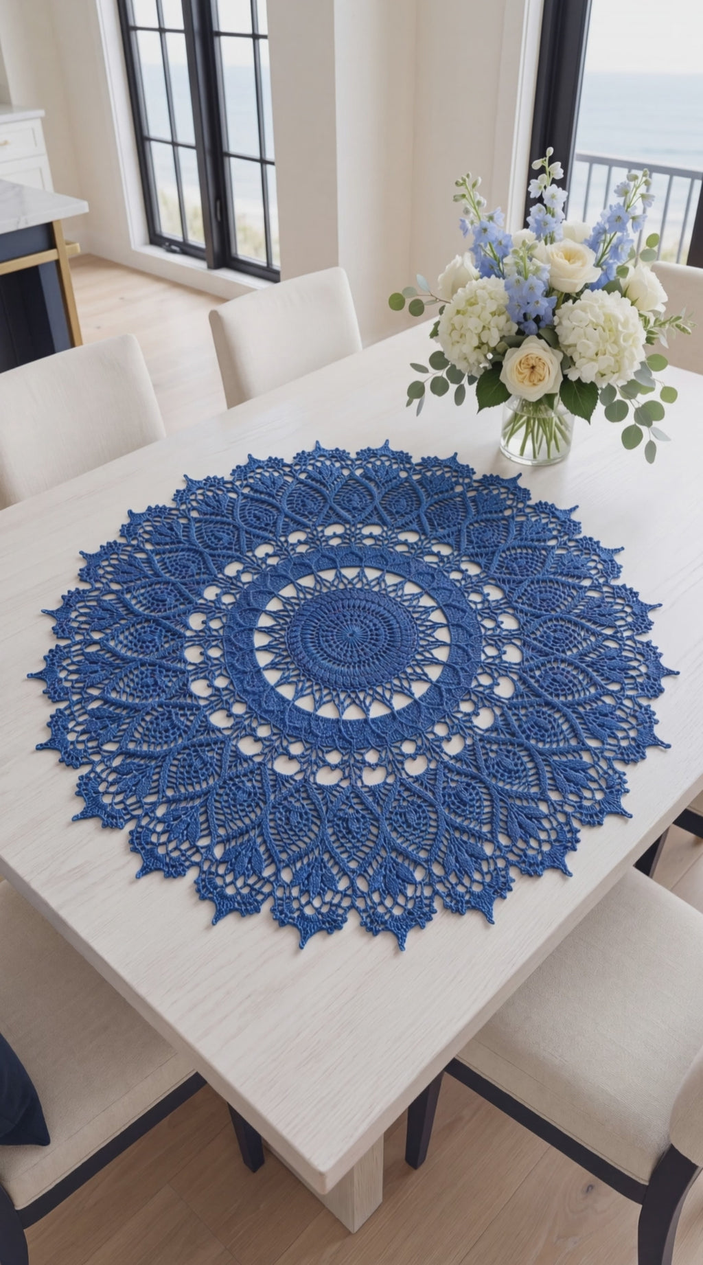Hand-Crocheted Textured Doily