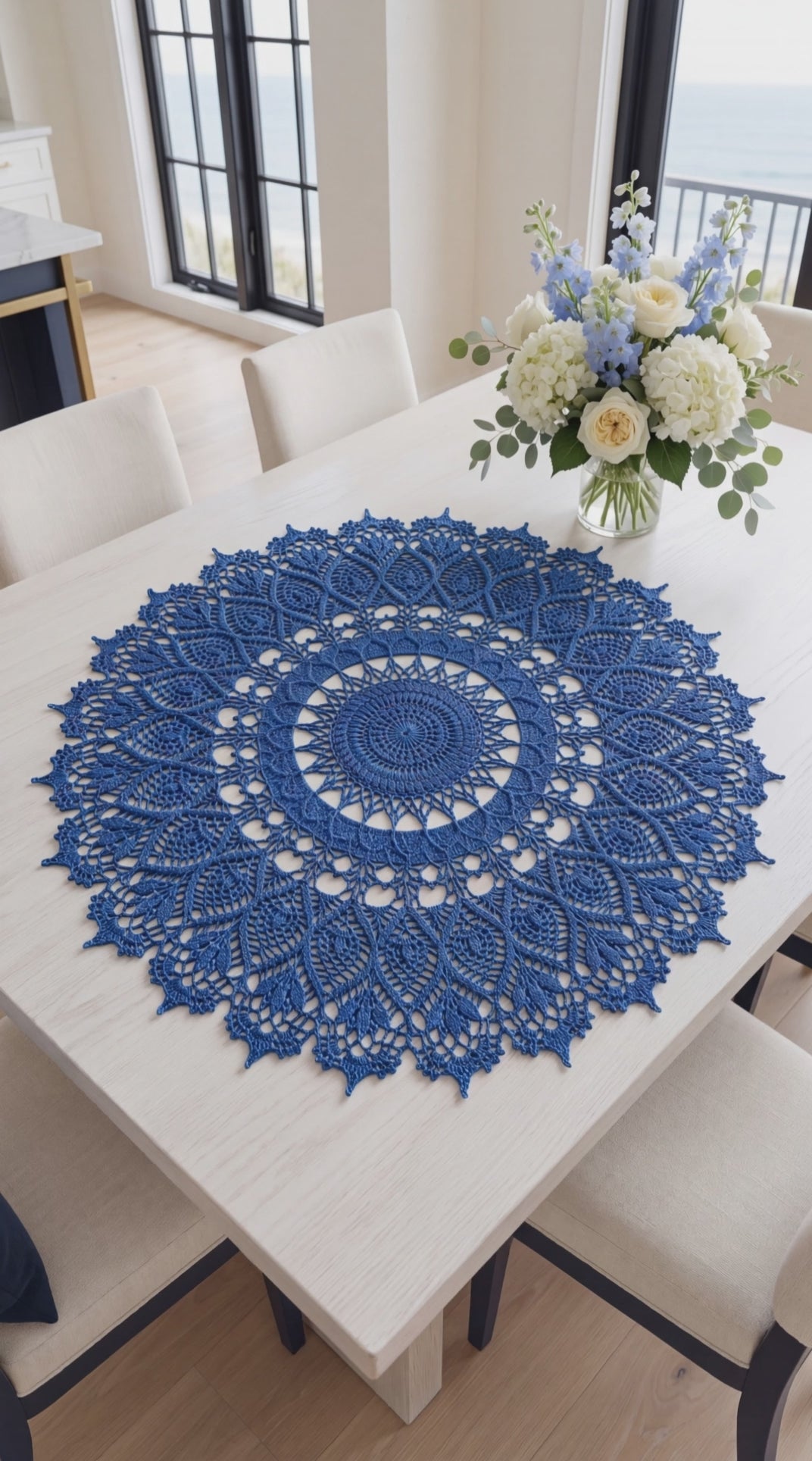 Hand-Crocheted Textured Doily