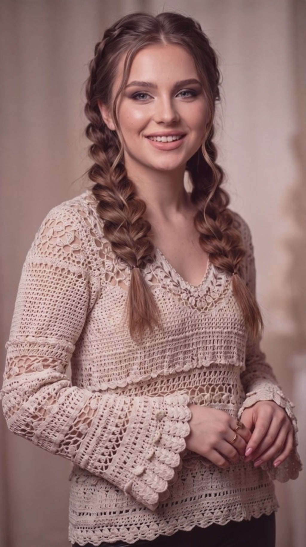 Boho Crochet Jumper | 100% Cotton | Made to Order in Any Colour & Size