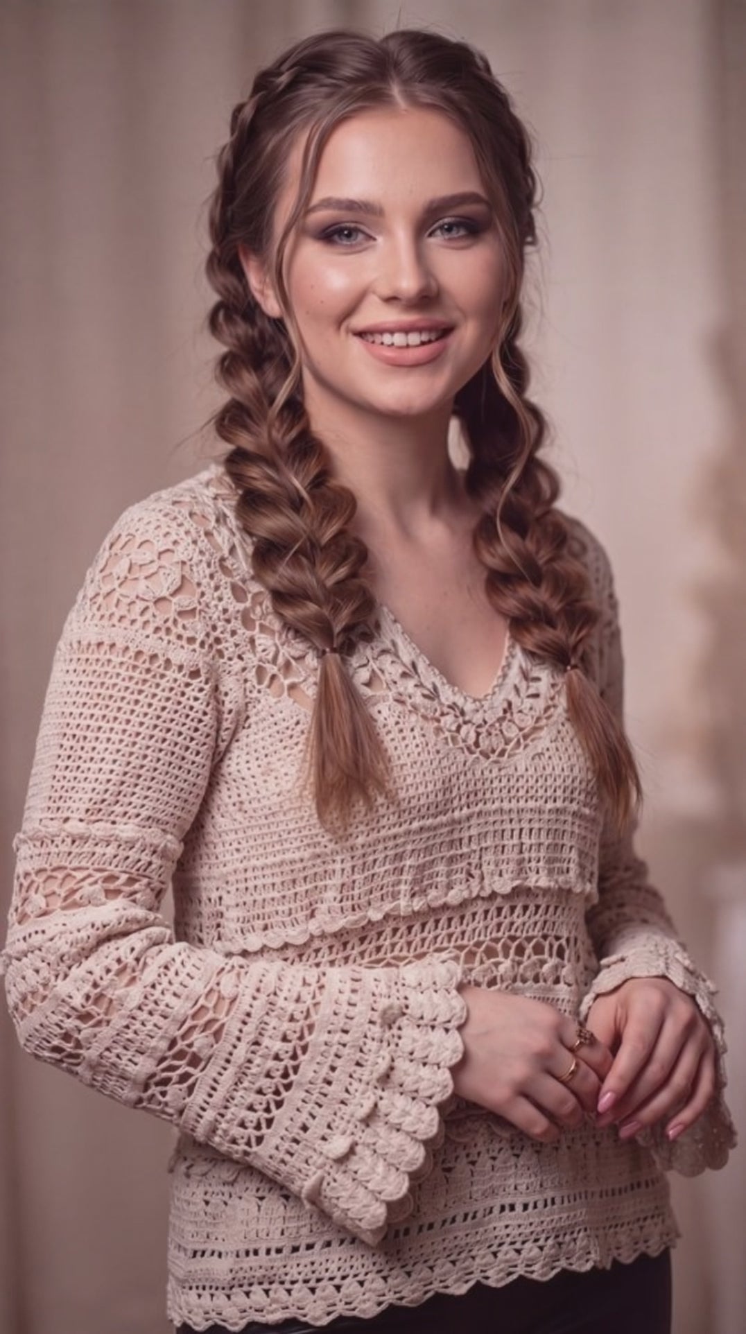 Boho Crochet Jumper | 100% Cotton | Made to Order in Any Colour & Size