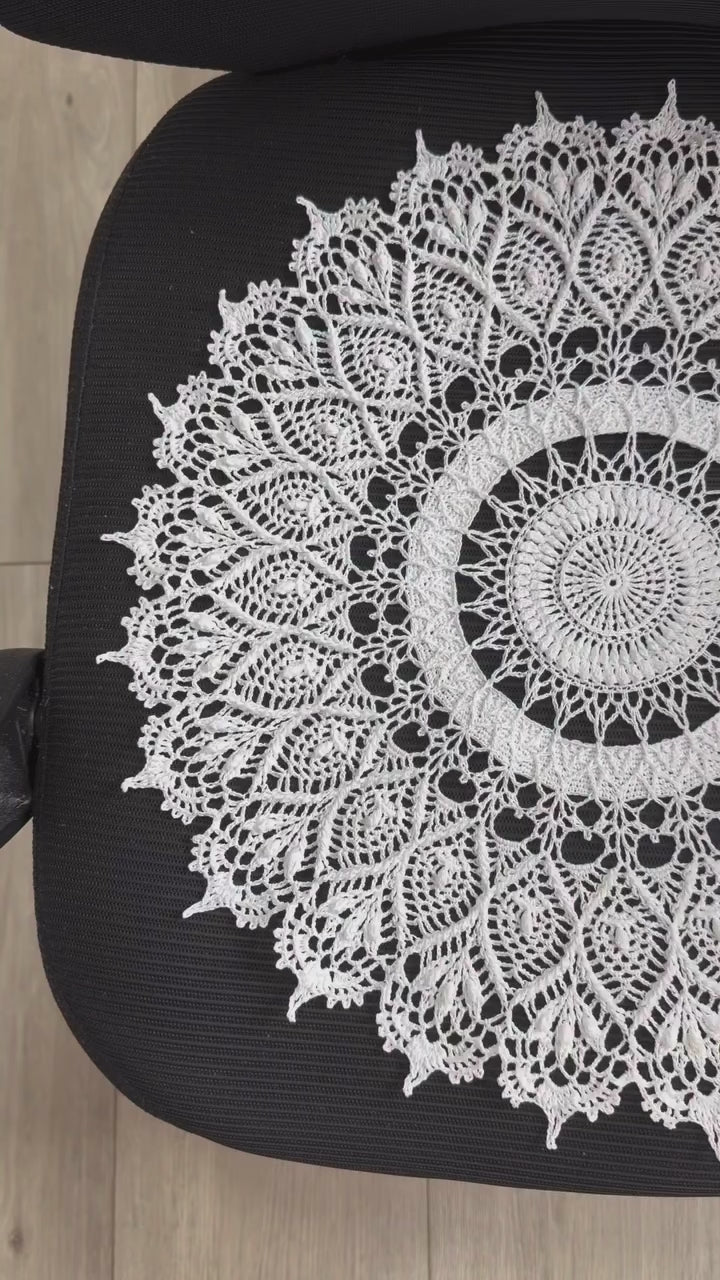 Hand-Crocheted Textured Doily