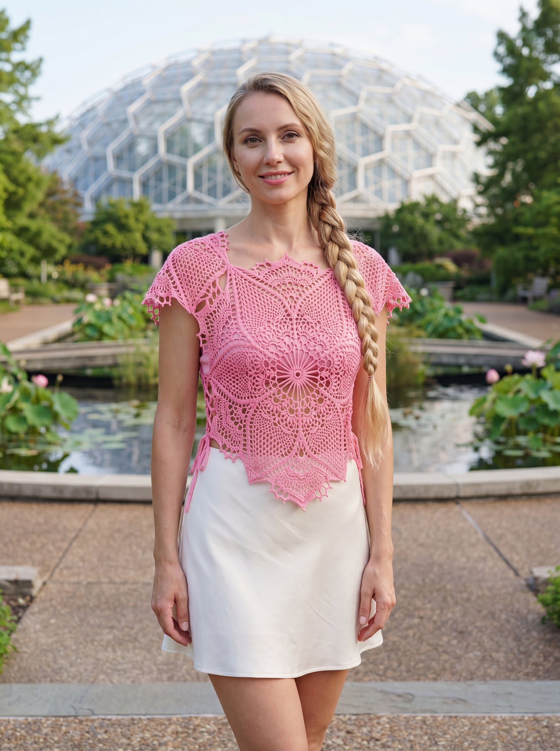 Handmade Crochet Lace Beach Top