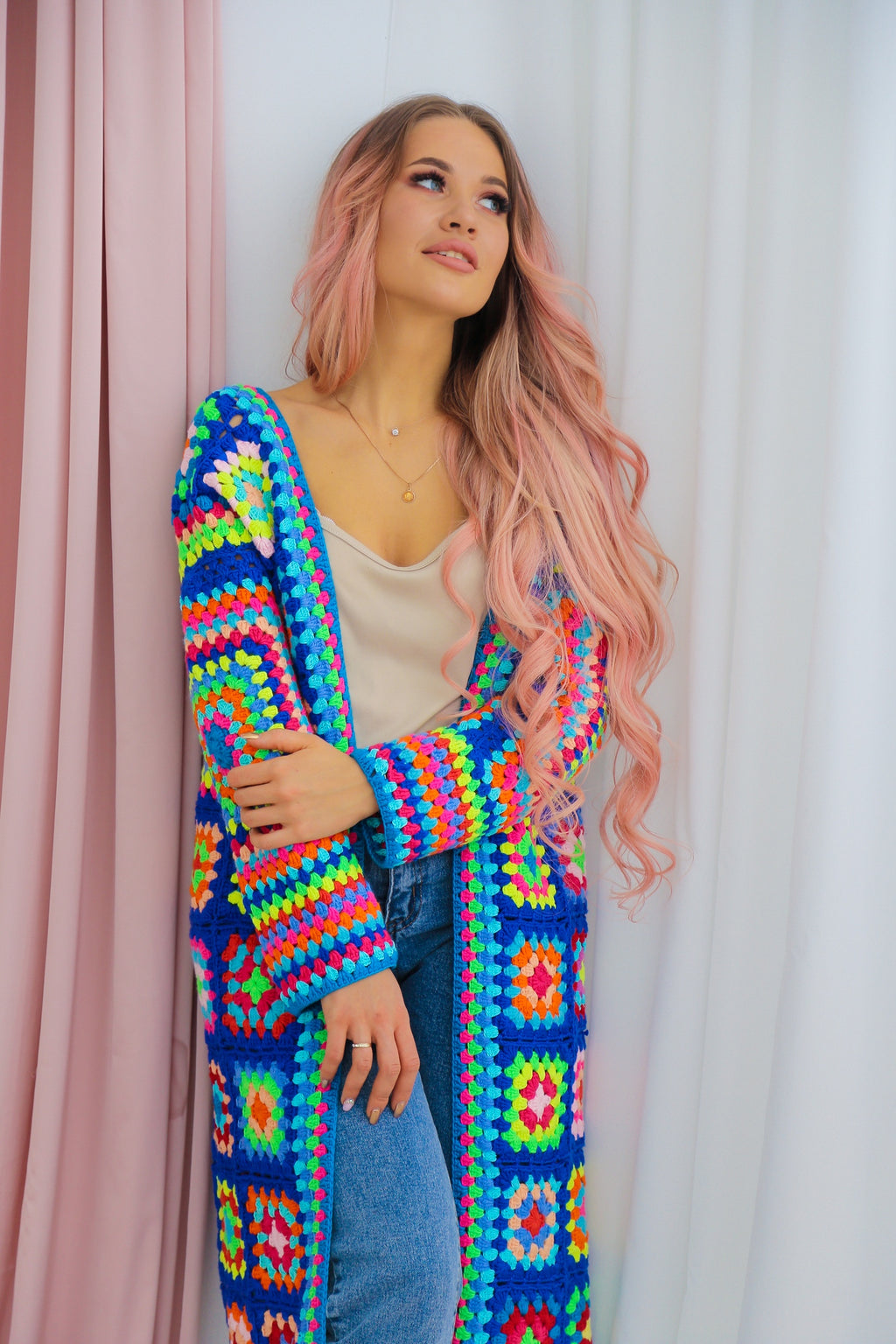 Custom Granny Square Crochet Cardigan — Handmade to Order